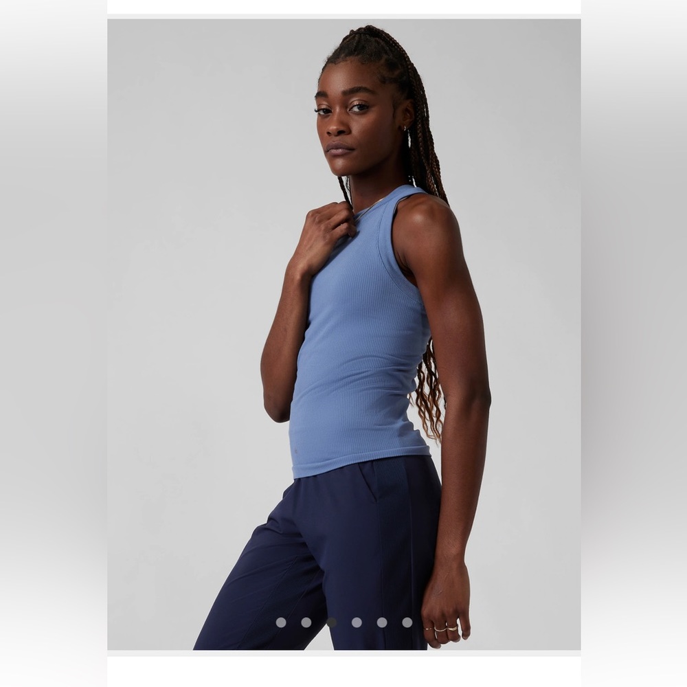 Athleta Renew Seamless Racerback Tank - cottage blue - Medium